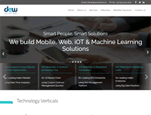 Tablet Screenshot of dewsolutions.in